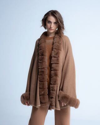 Poncho lurex Petra Caqui