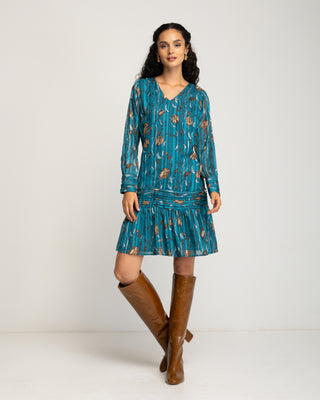 Vestido corto drapeado Naiara