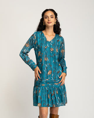 Vestido corto drapeado Naiara