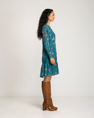 Vestido corto drapeado Naiara