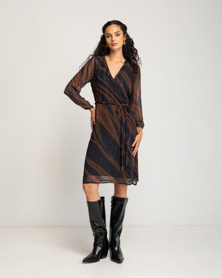Vestido corto de gasa Celene