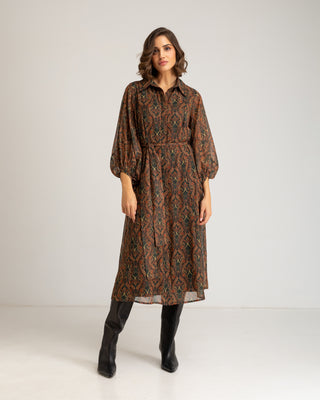 Vestido midi camisero Eliora