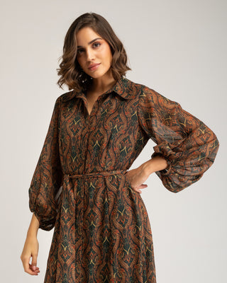 Vestido midi camisero Eliora
