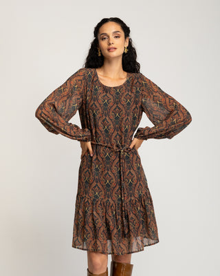 Vestido corto con volantes Eliora