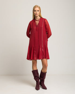 Vestido corto suelto Coralina