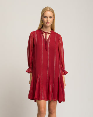 Vestido corto suelto Coralina