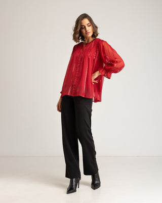 Blusa roja de mujer Coralina