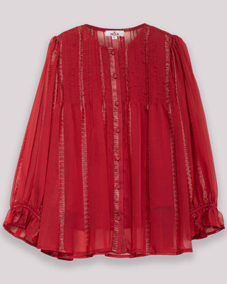 Blusa roja de mujer Coralina