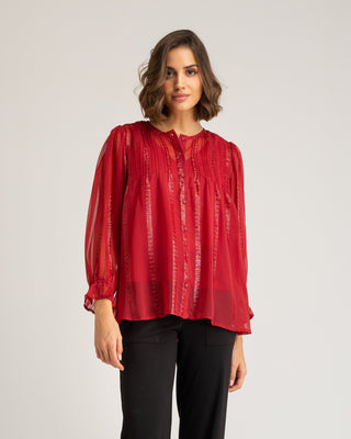 Blusa roja de mujer Coralina