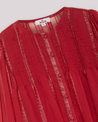 Blusa roja de mujer Coralina