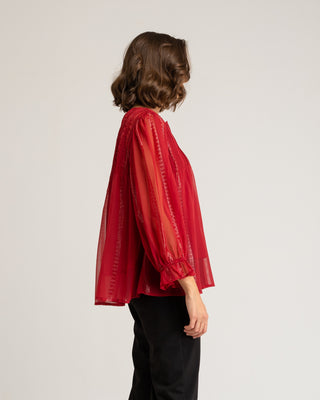 Blusa roja de mujer Coralina