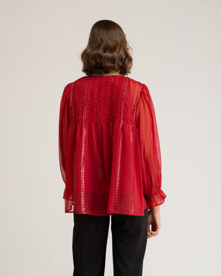 Blusa roja de mujer Coralina