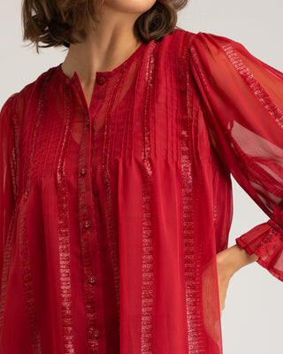 Blusa roja de mujer Coralina