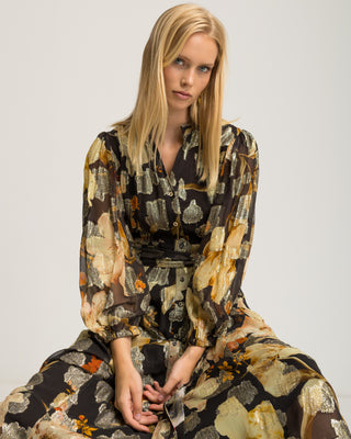 Vestido camisero estampado Samara
