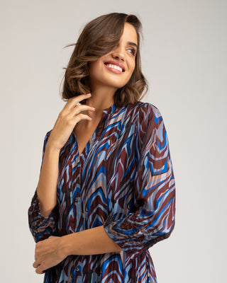 Vestido estampado etnico Varine