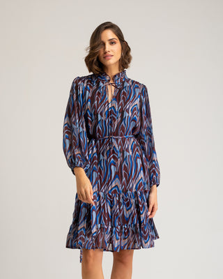 Vestido corto azul Varine