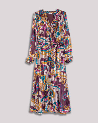 Vestido midi estampado paisley Galena