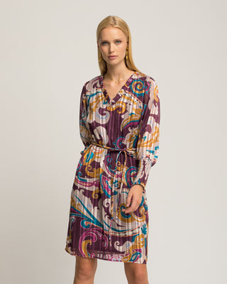 Vestido midi paisley Galena