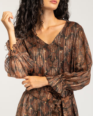 Vestido corto manga abullonada Eteria