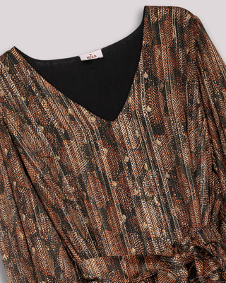 Vestido corto manga abullonada Eteria