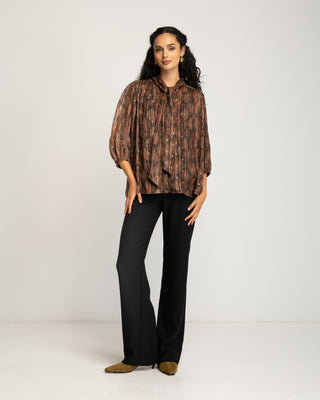 Blusa cuello lazo Eteria