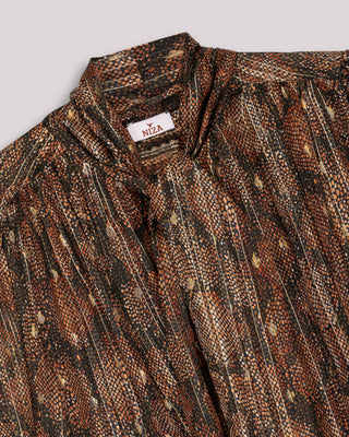 Blusa cuello lazo Eteria