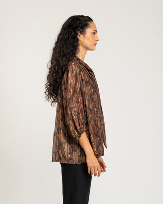 Blusa cuello lazo Eteria