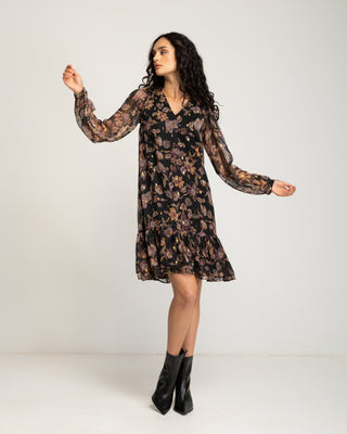 Vestido estampado flores Liena