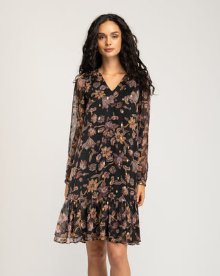 Vestido estampado flores Liena
