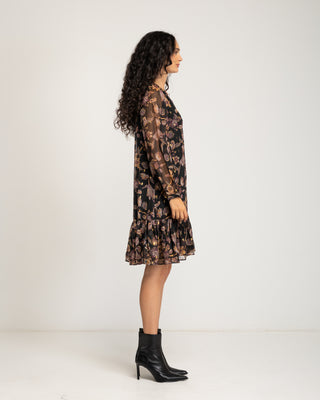 Vestido estampado flores Liena