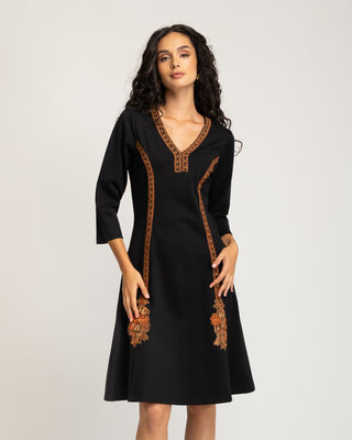 Vestido corto recto Isara