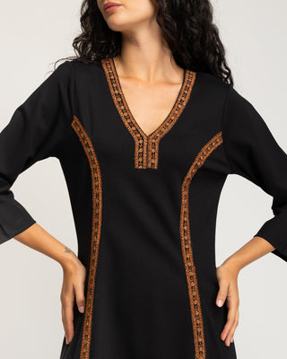 Vestido corto recto Isara