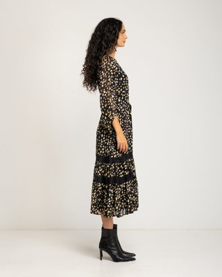 Vestido midi de lunares Calista