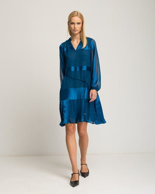 Vestido corto satinado Valeska
