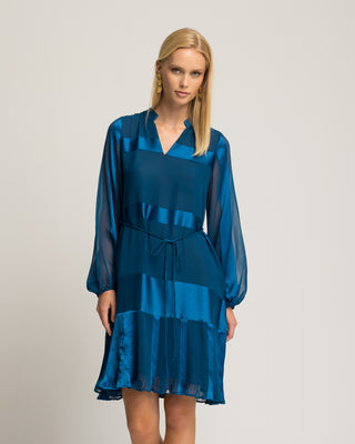 Vestido corto satinado Valeska