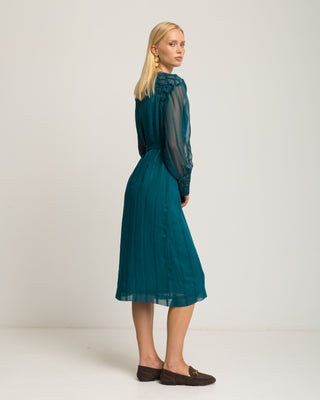 Vestido midi gasa Orea