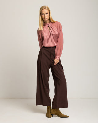 Blusa satinada rosa Marmara