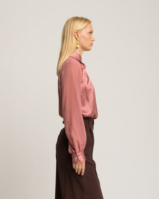 Blusa satinada rosa Marmara