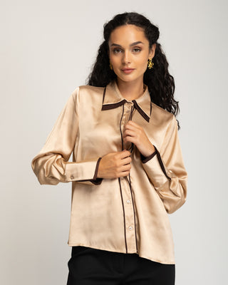 Camisa satinada Esmeria