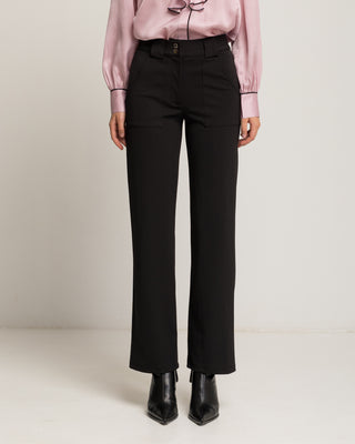 Pantalón recto negro Vaniare
