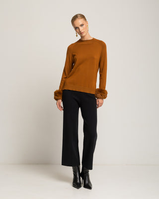 Jersey punto fino camel Miranda