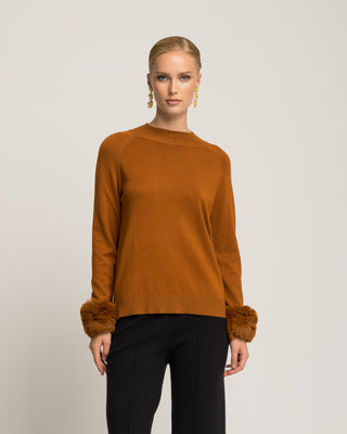 Jersey punto fino camel Miranda