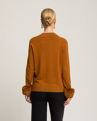 Jersey punto fino camel Miranda