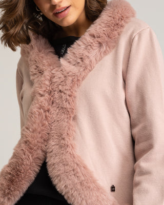 Chaqueta de punto rosa Aurelia