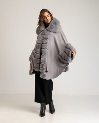 Poncho gris Gia