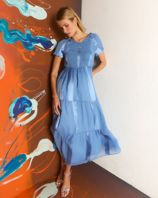 Vestido Azul Largo Nour