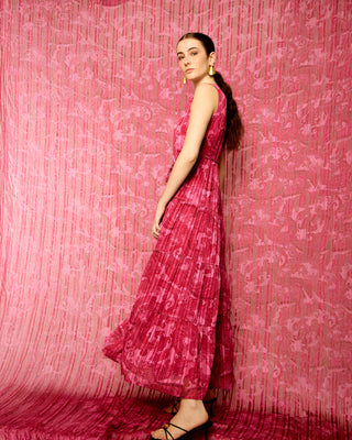 Vestido Midi Fucsia Allegra