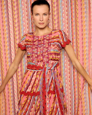 Vestido Estampado Etnico Largo Tulum