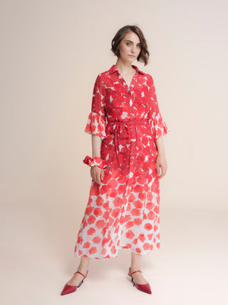Vestido largo estampado