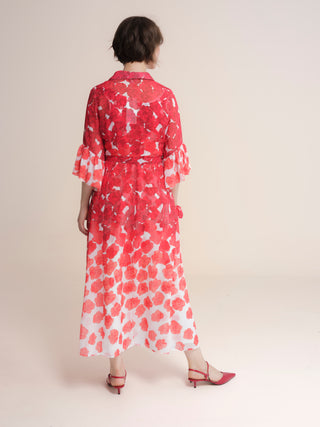 Vestido largo estampado